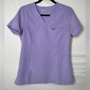 Figs Slim Catarina One-Pocket Scrub Top™ Lavender Dew size XS